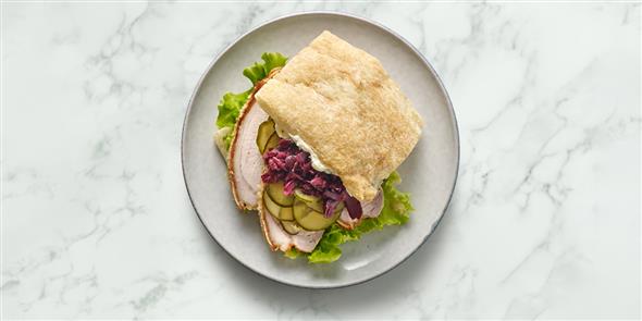 Sandwich med flæskesteg
